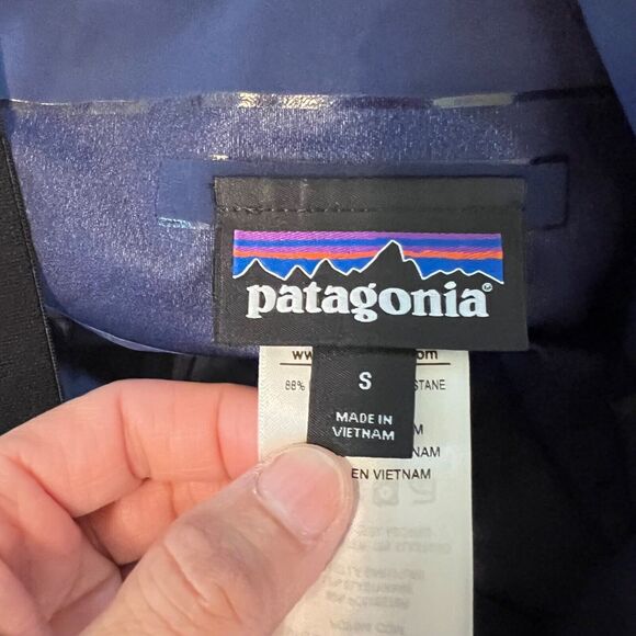 Patagonia H2NО Mens Ski Pants Suspender Blue Sz S Recco Detector 83156 - Picture 7 of 15